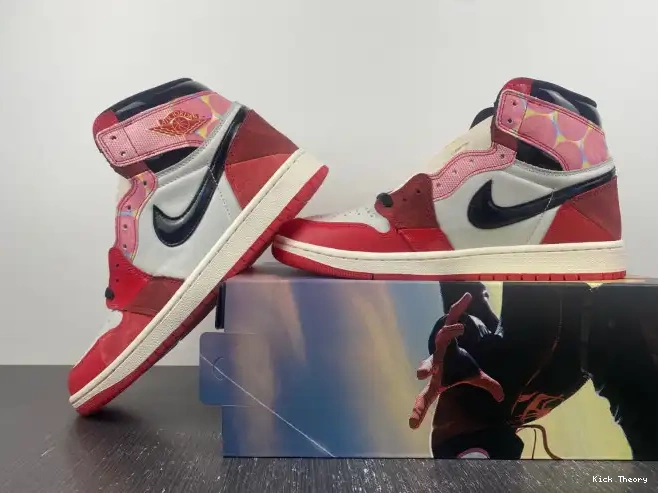 Kick Theory Spider-Man Across Jordan 1 Spider-Verse the OG High DV1748-601 0618